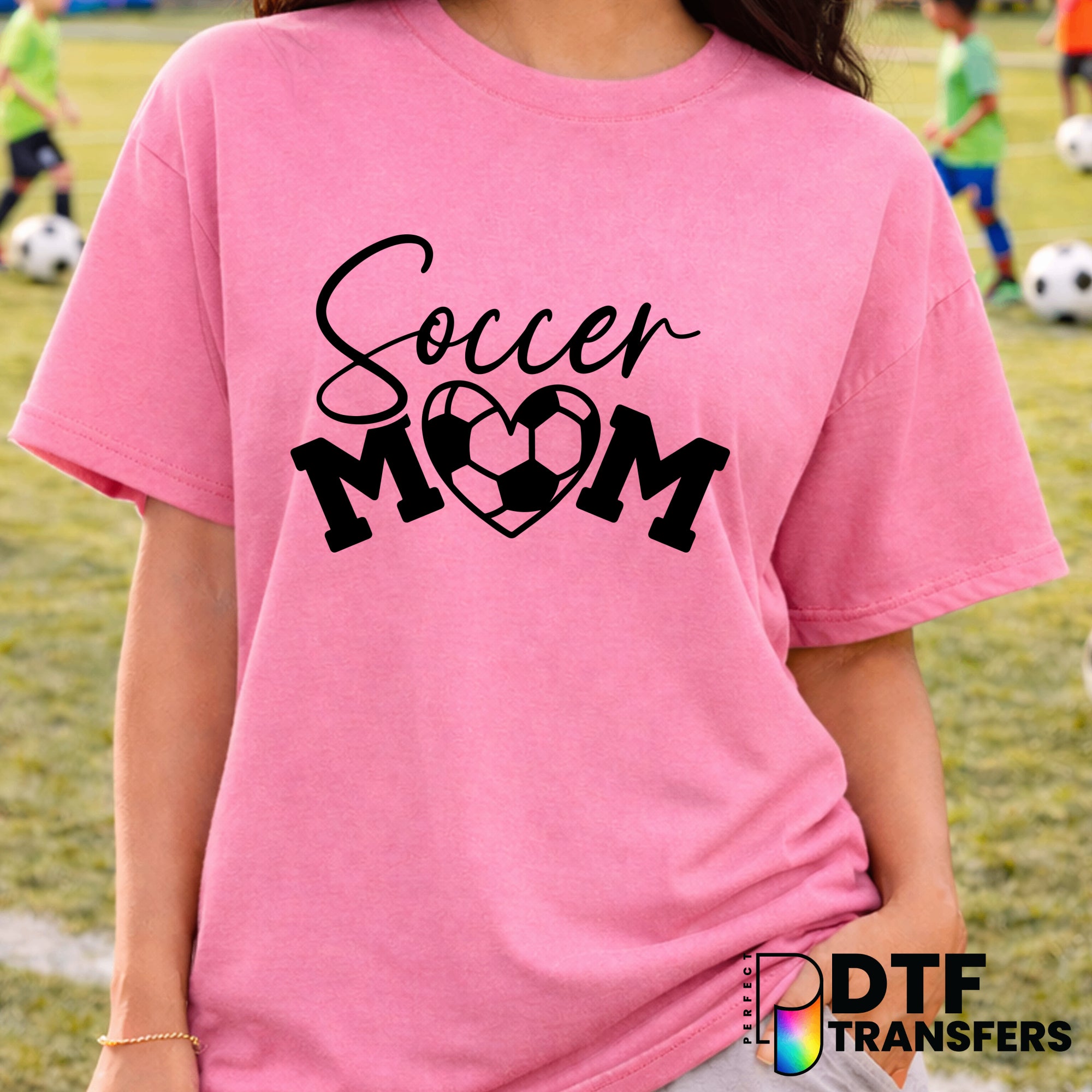 SOCCER MOM – Soccer DTF Transfer