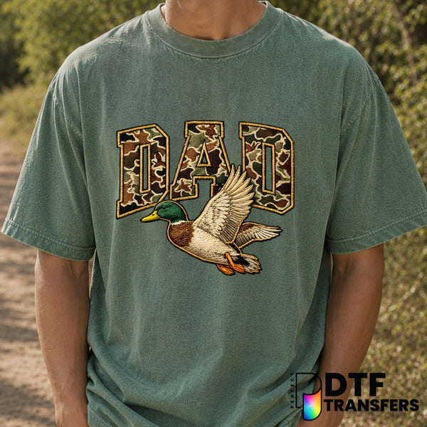 Dad Camo Duck Hunting – Father's Day DTF Transfer (view 2 of 2) – by Perfect DTF Transfers – Premade DTF Transfers – Fathe...