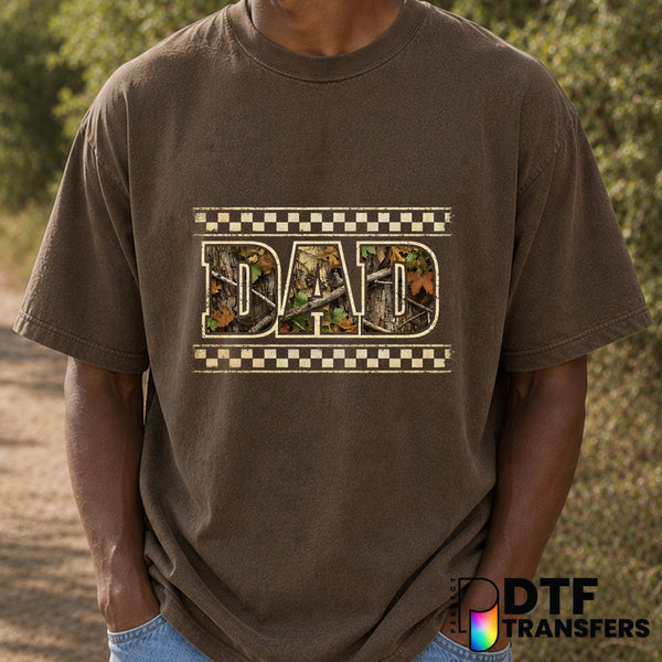 DAD Camo Hunting – Father's Day DTF Transfer (view 1 of 2) – by Perfect DTF Transfers – Premade DTF Transfers – Father's D...