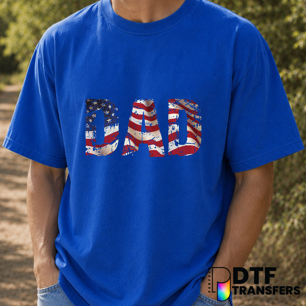 DAD – Father's Day DTF Transfer (view 1 of 2) – by Perfect DTF Transfers – Premade DTF Transfers – Father's Day, Dad