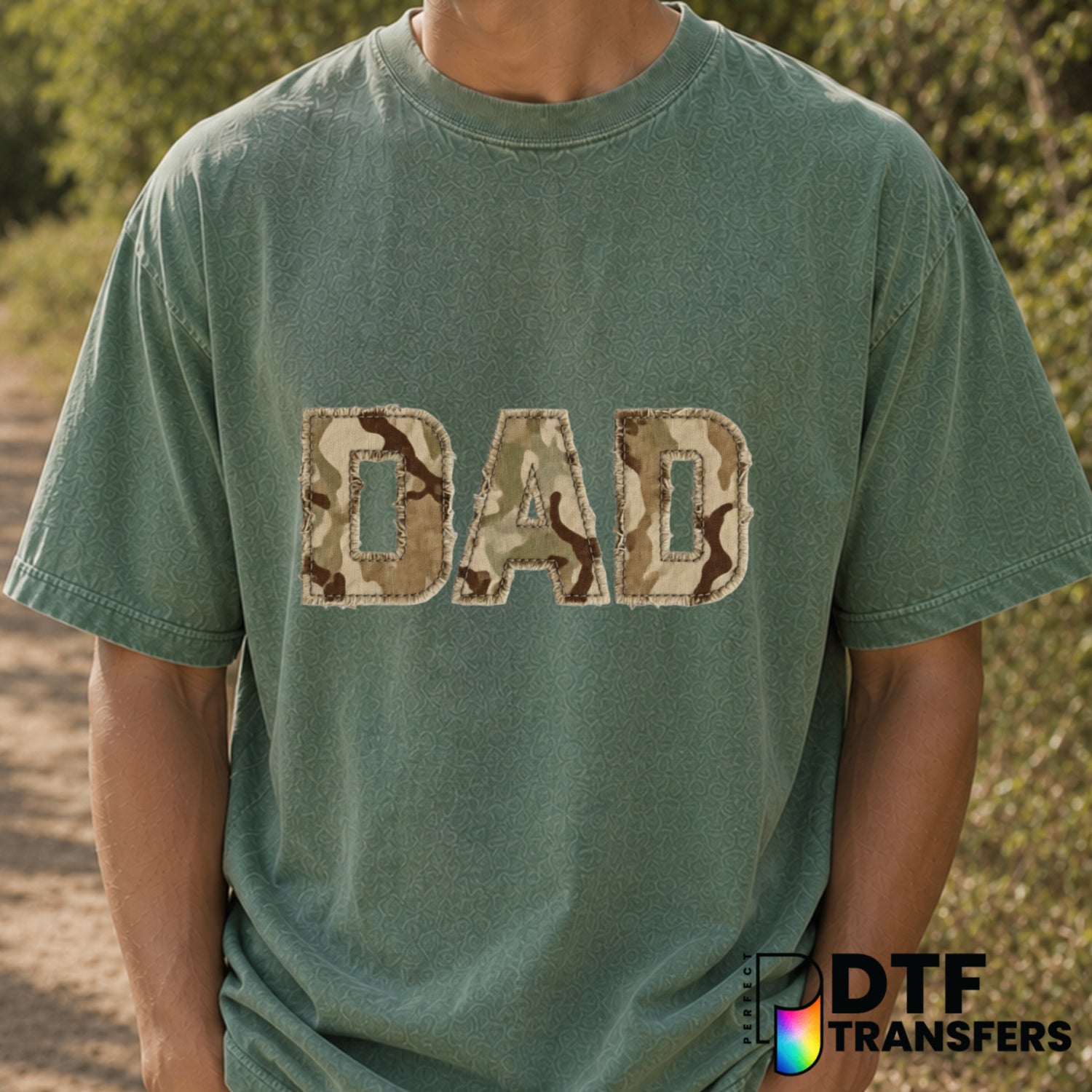 DAD – Father's Day DTF Transfer (view 1 of 2) – by Perfect DTF Transfers – Premade DTF Transfers – Father's Day, Dad