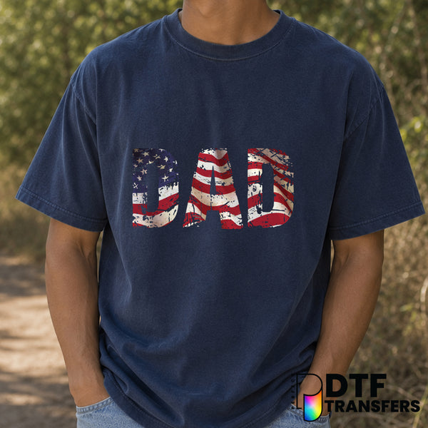 DAD – Father's Day DTF Transfer (view 2 of 2) – by Perfect DTF Transfers – Premade DTF Transfers – Father's Day, Dad