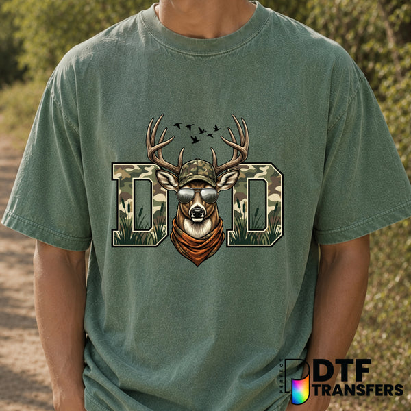 DAD The Deer Hunter – Father's Day DTF Transfer (view 2 of 2) – by Perfect DTF Transfers – Premade DTF Transfers – Father'...