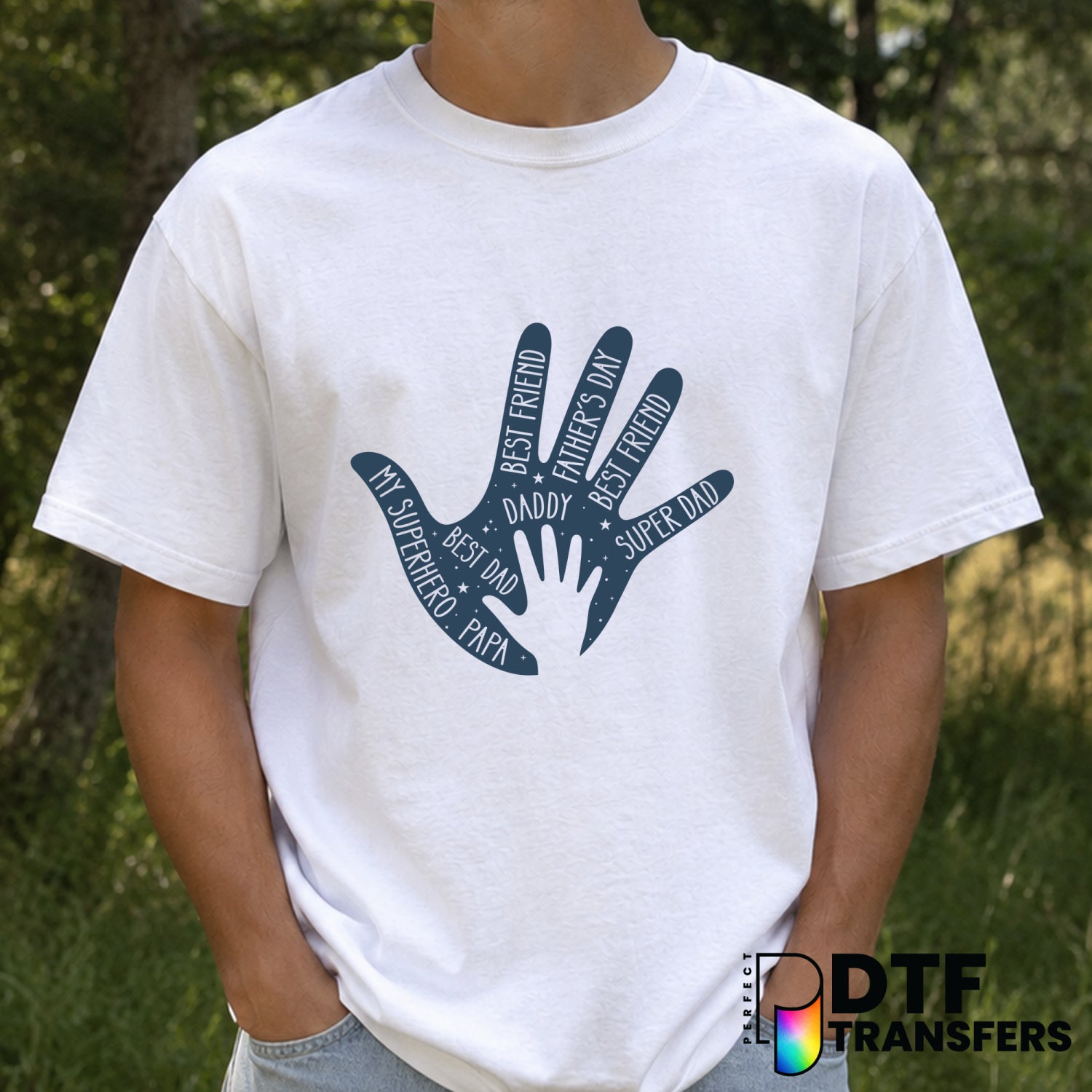 DAD The Man, The Myth, The Legend – Father's Day DTF Transfer – by Perfect DTF Transfers – Premade DTF Transfers – Father'...