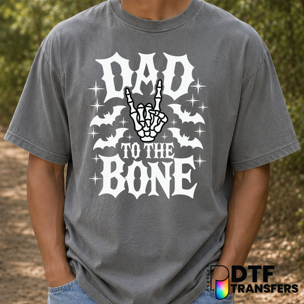 Dad To The Bone – Father's Day DTF Transfer (view 2 of 2) – by Perfect DTF Transfers – Premade DTF Transfers – Father's Da...