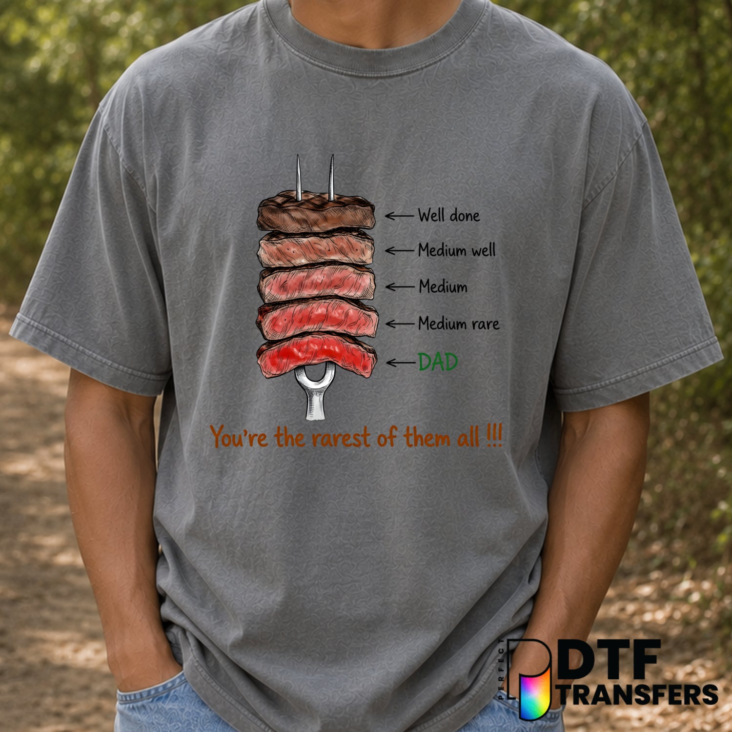Dad You're The Rarest Of Them All – Father's Day DTF Transfer (view 1 of 2) – by Perfect DTF Transfers – Premade DTF Trans...