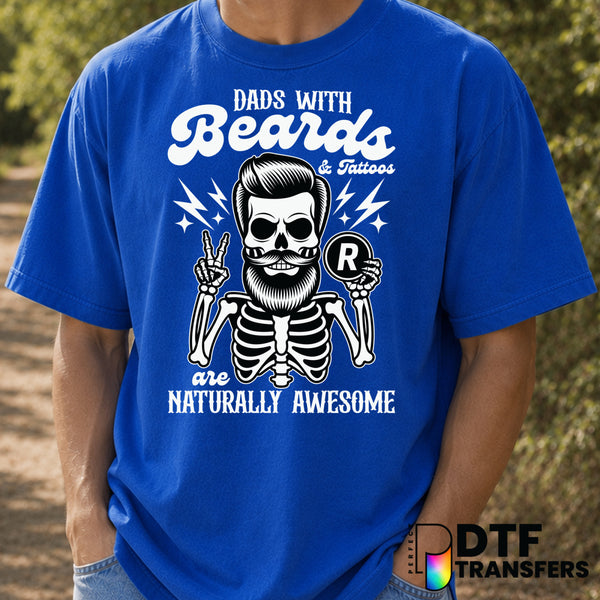 Dads With Beards and Tattoos – Father's Day DTF Transfer (view 1 of 2) – by Perfect DTF Transfers – Premade DTF Transfers...