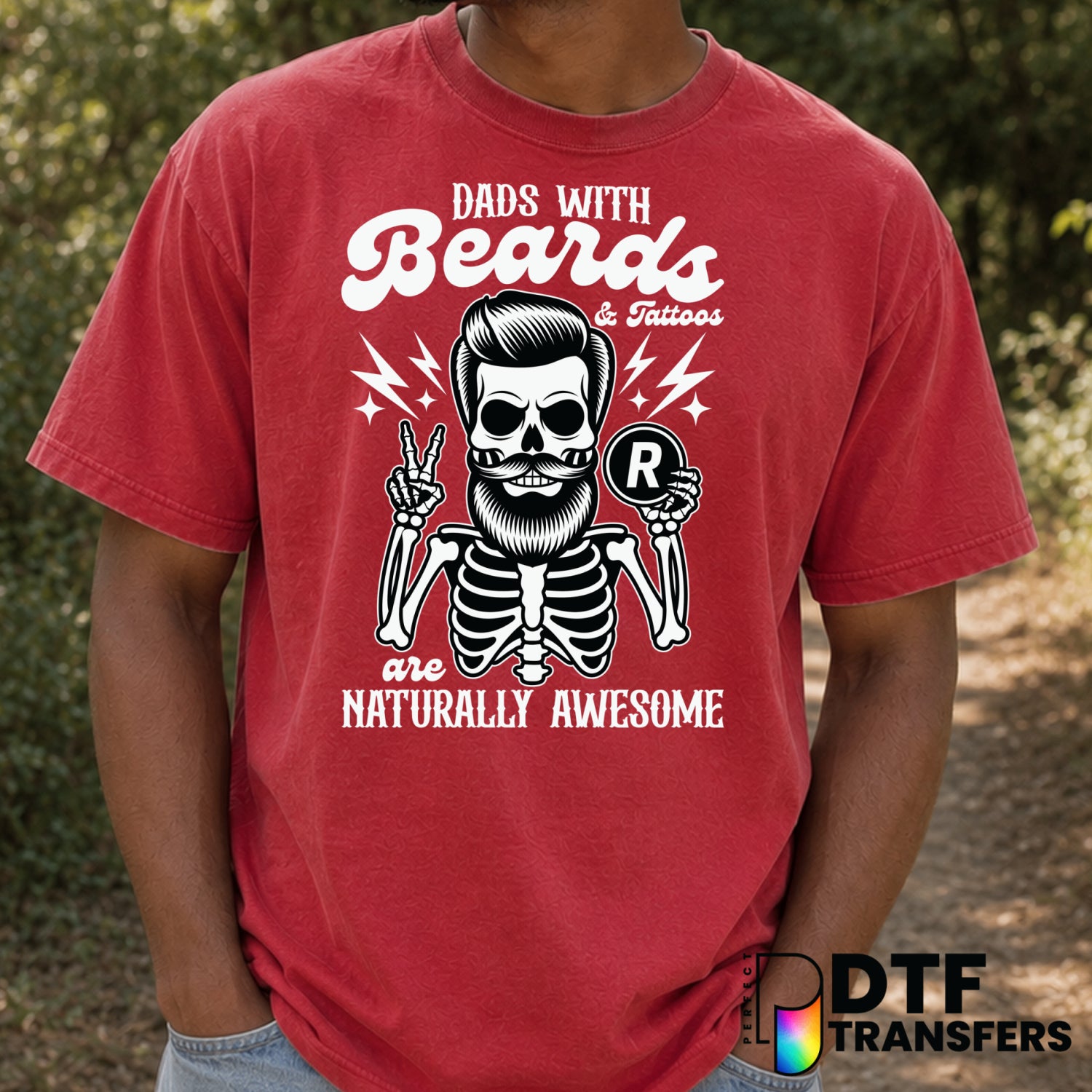 Dads With Beards and Tattoos – Father's Day DTF Transfer (view 2 of 2) – by Perfect DTF Transfers – Premade DTF Transfers...