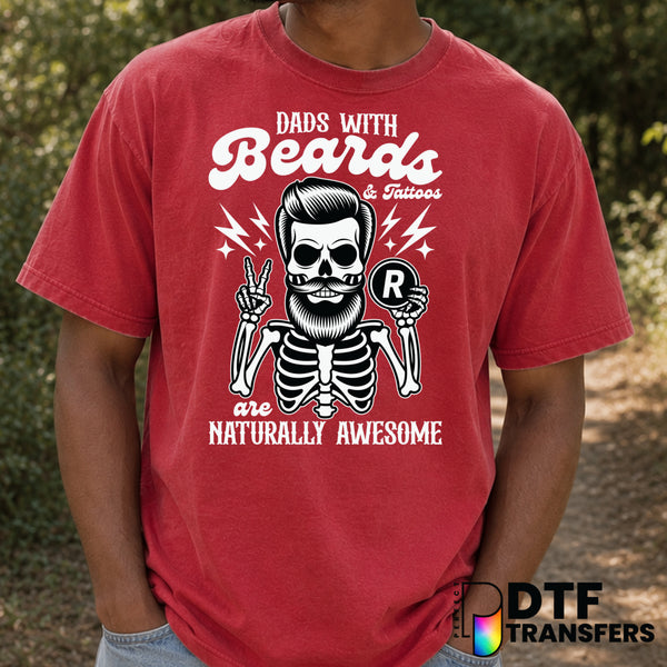 Dads With Beards and Tattoos – Father's Day DTF Transfer (view 2 of 2) – by Perfect DTF Transfers – Premade DTF Transfers...
