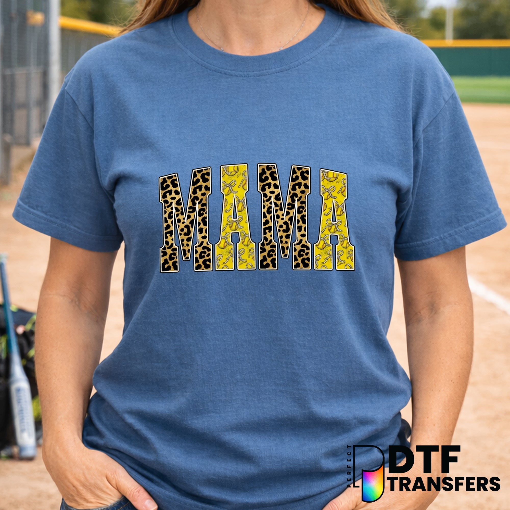 MAMA SOFTBALL – Softball DTF Transfer
