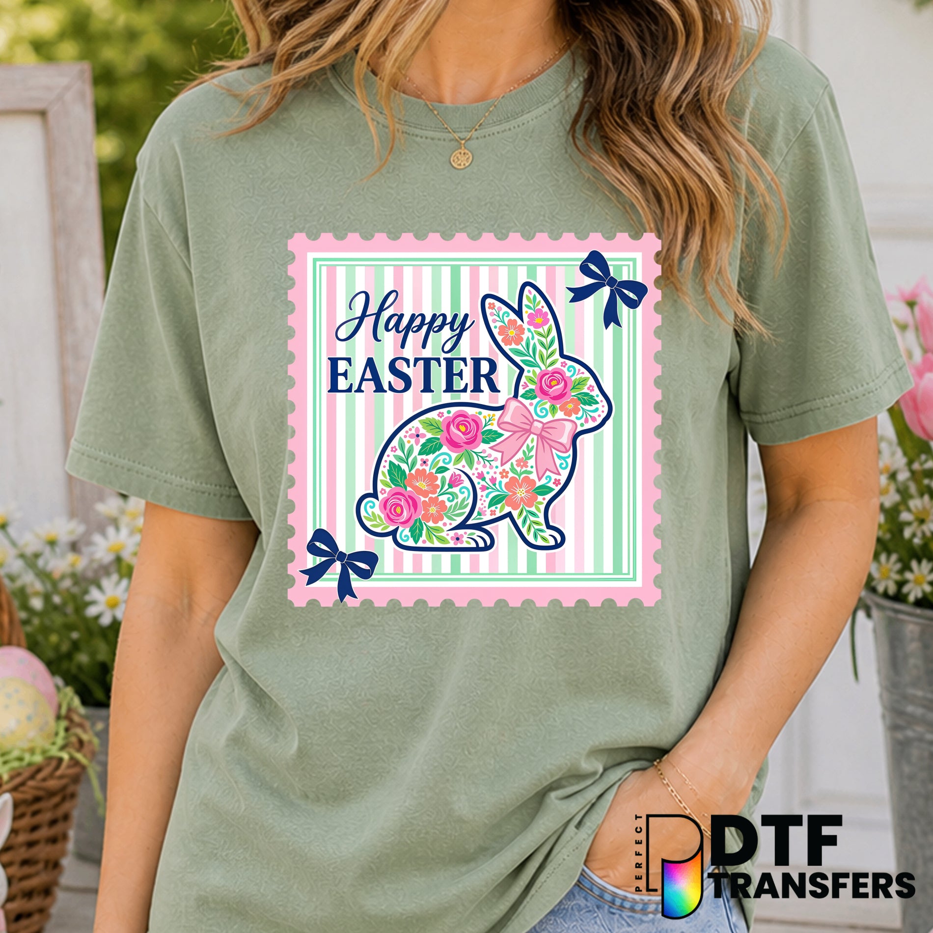 Happy Easter – Easter DTF Transfer
