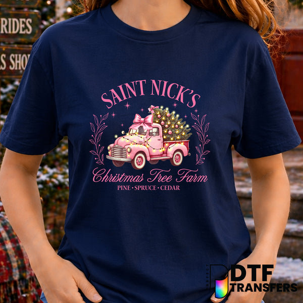 Saint Nicks Christmas Tree Farm – Christmas DTF Transfer