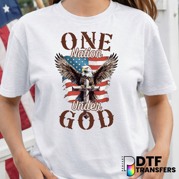 One Nation Under God – Fourth of July DTF Transfer