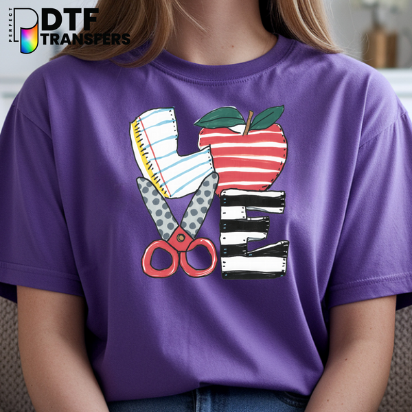 LOVE – Teacher DTF Transfer