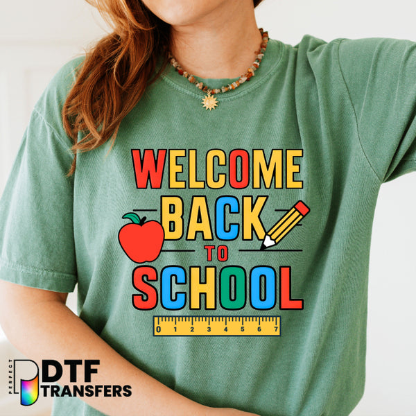 Welcome Back To School – Teacher DTF Transfer