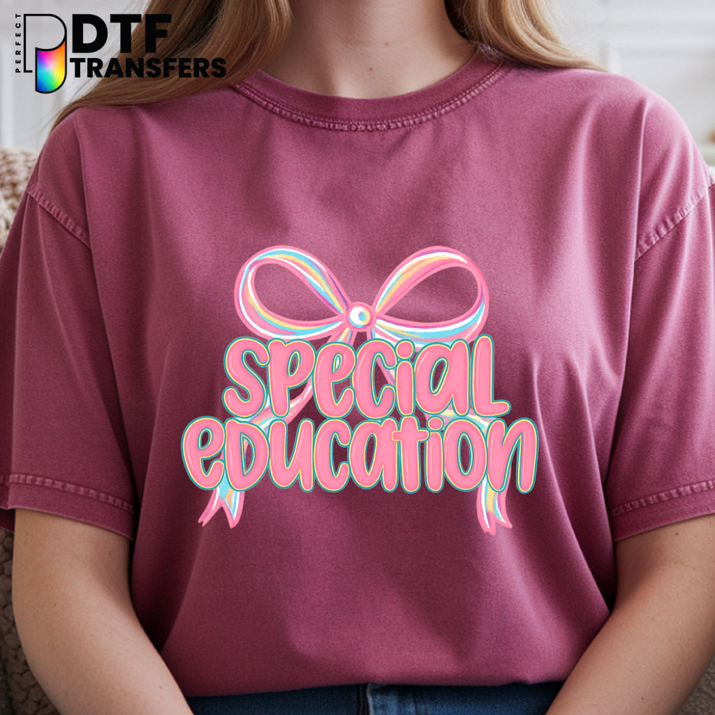 It Takes a Big Heart to Shape Little Minds – Special Education DTF Transfer