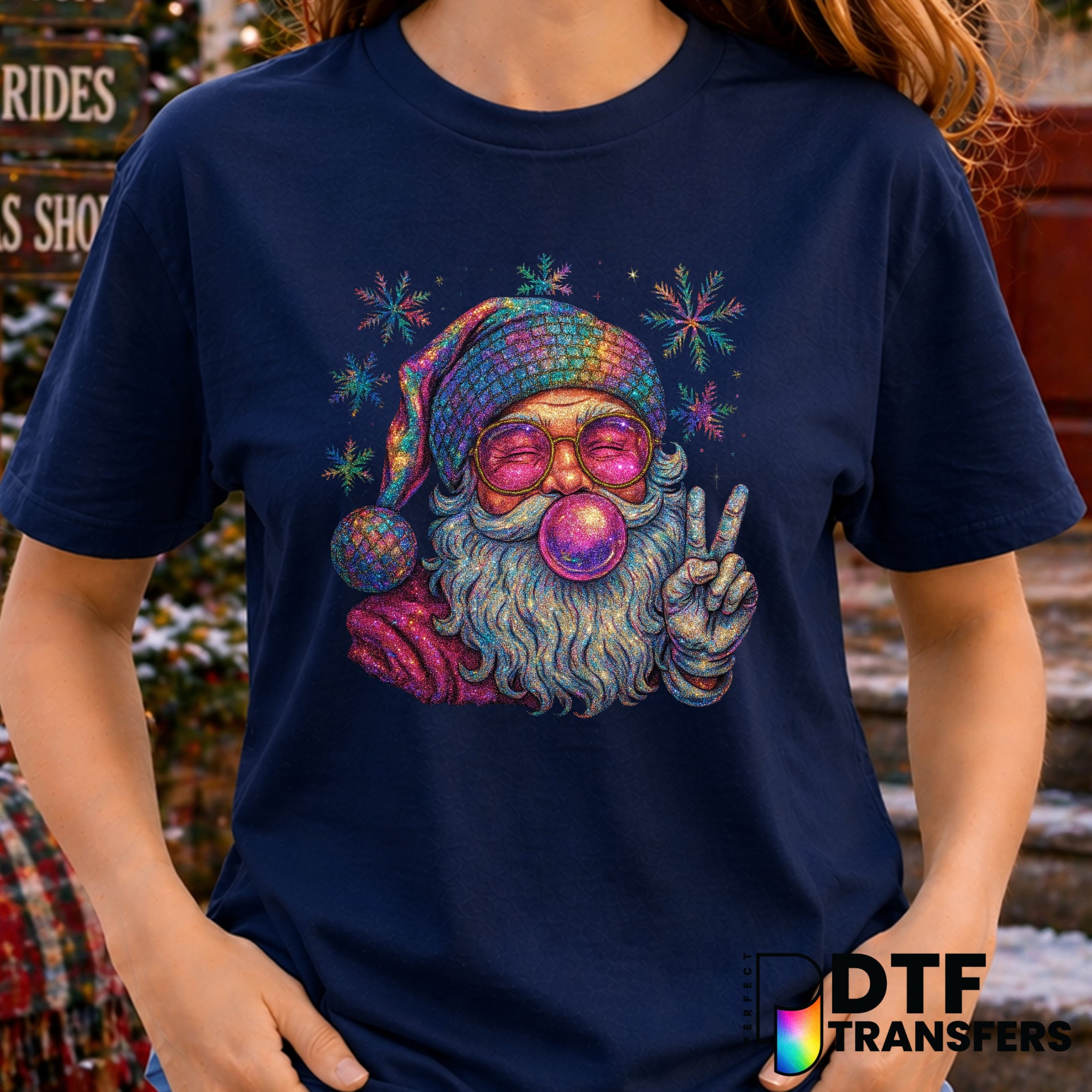 PEACE LOVE CHRISTMAS – Christmas DTF Transfer