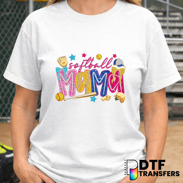Softball Mama – Softball DTF Transfer