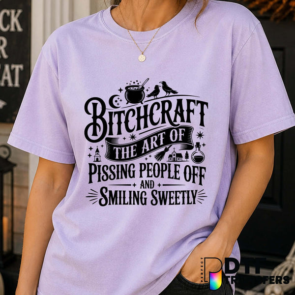 Witch Hat & Crescent Moon – Halloween DTF Transfer