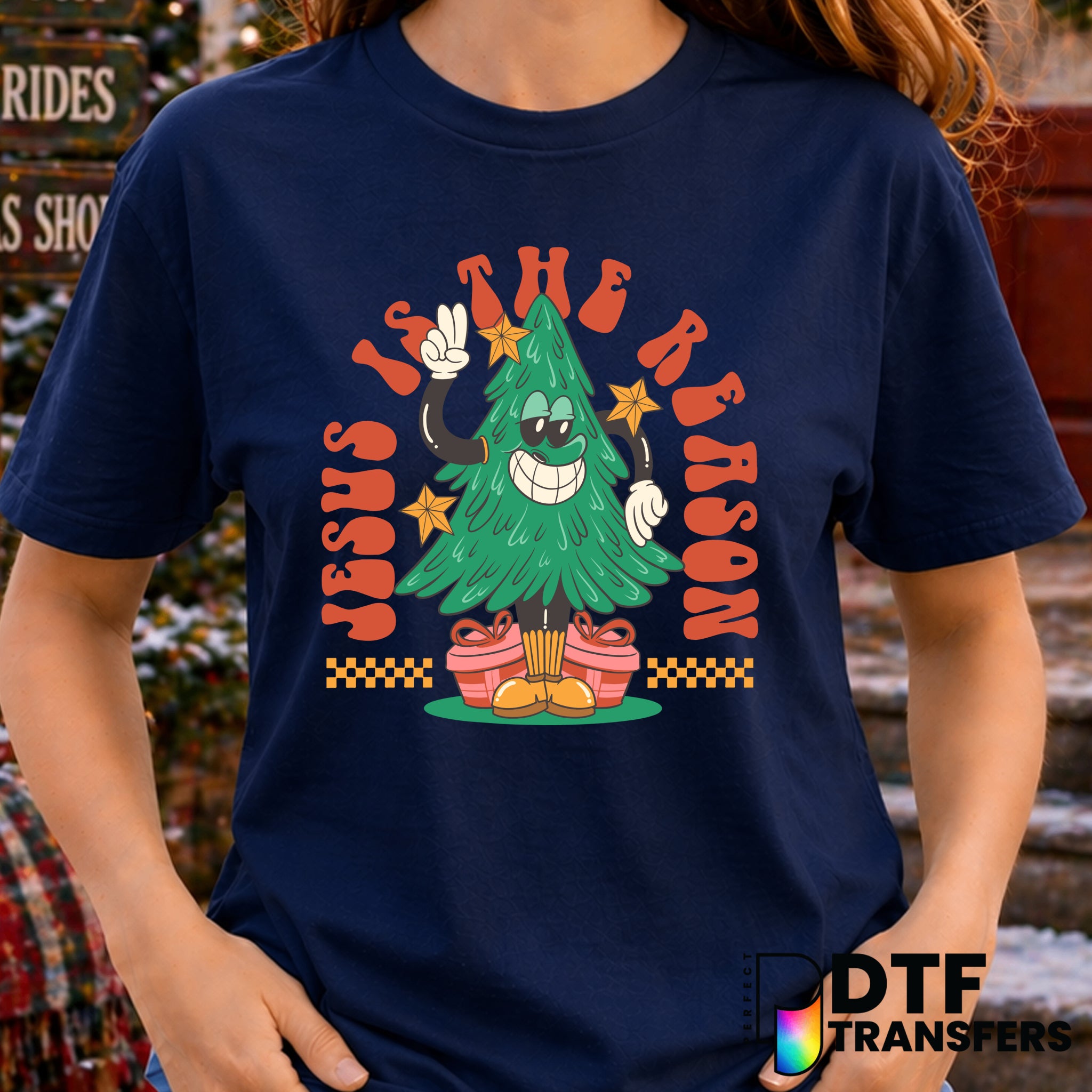 Jesus is the Reason for the Season – Christmas DTF Transfer
