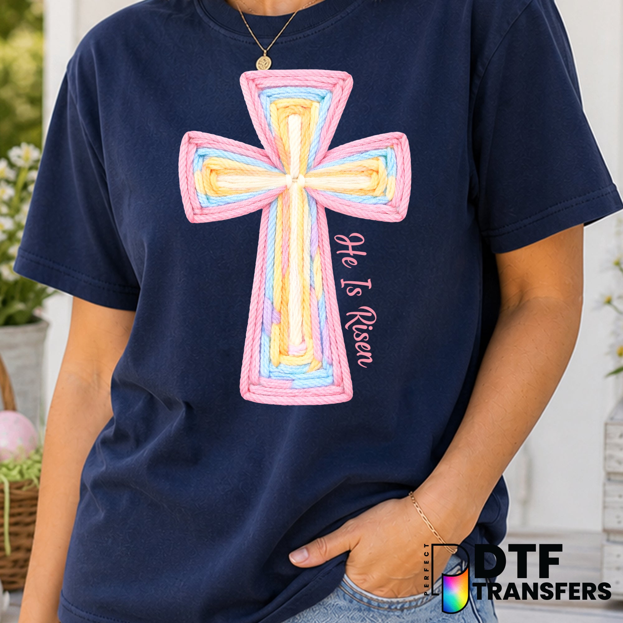 He Is Risen – Easter DTF Transfer