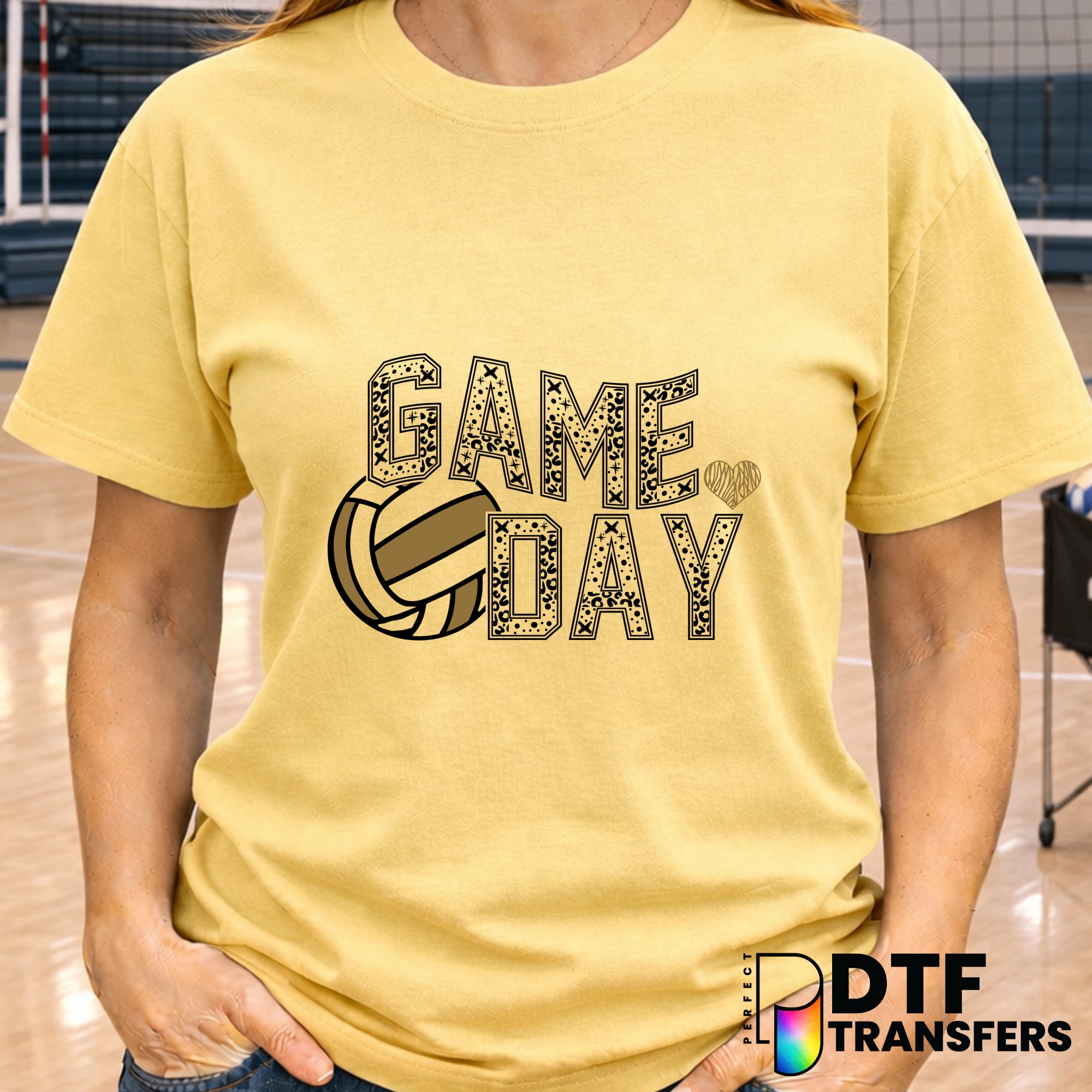 Game Day Volleyball – Volleyball DTF Transfer