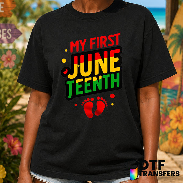 My First Juneteenth Foot Steps – Black History Month DTF Transfer