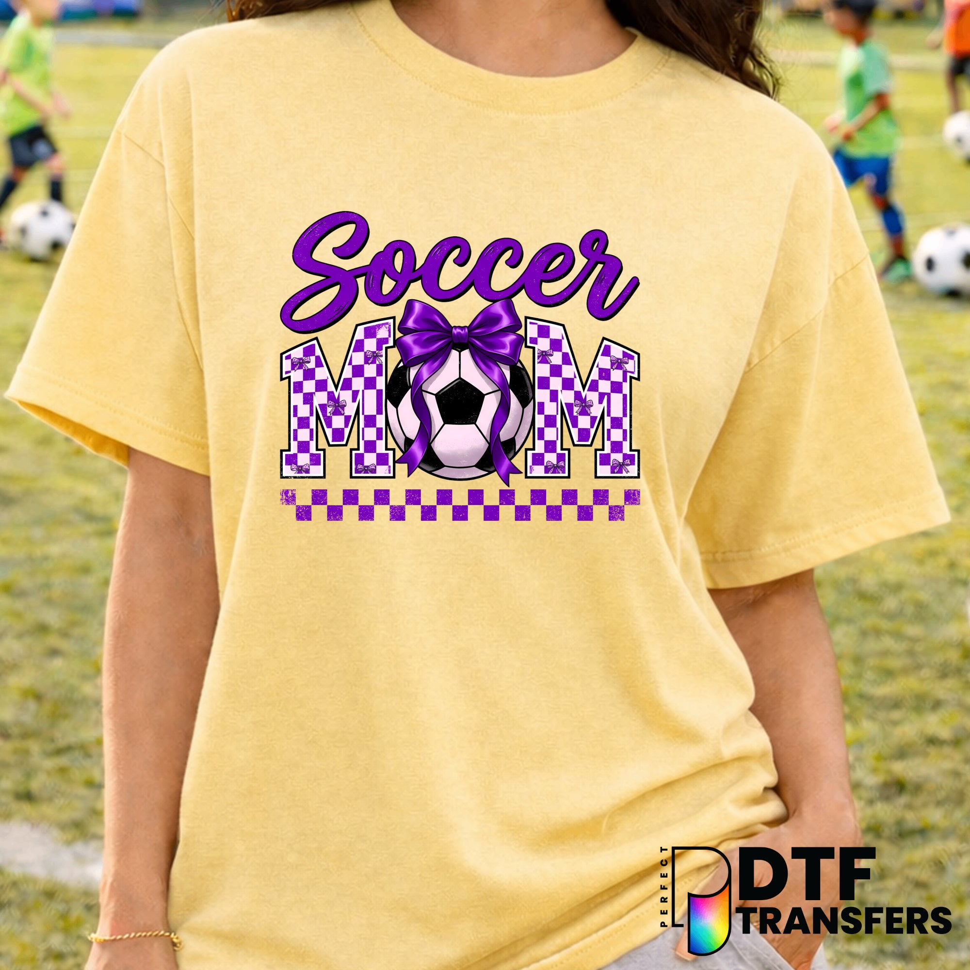 SOCCER MOM – Soccer DTF Transfer