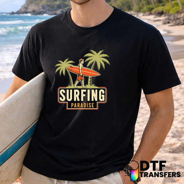 Surfing Paradise – Surfing DTF Transfer