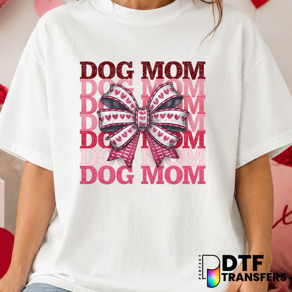 Dog Mom – Valentine's Day DTF Transfer (view 1 of 2) – by Perfect DTF Transfers – Premade DTF Transfers – Valentine's Day,...
