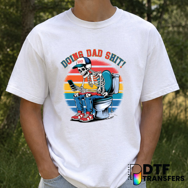 Doing Dad Shit – Father's Day DTF Transfer (view 2 of 2) – by Perfect DTF Transfers – Premade DTF Transfers – Father's Day...