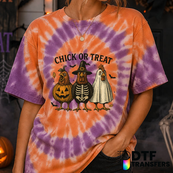 Chick or Treat – Halloween DTF Transfer
