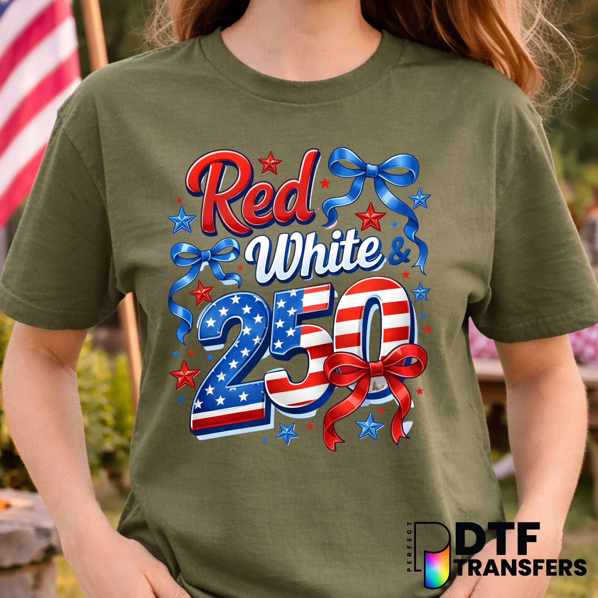Red White & Blue – Fourth of July DTF Transfer