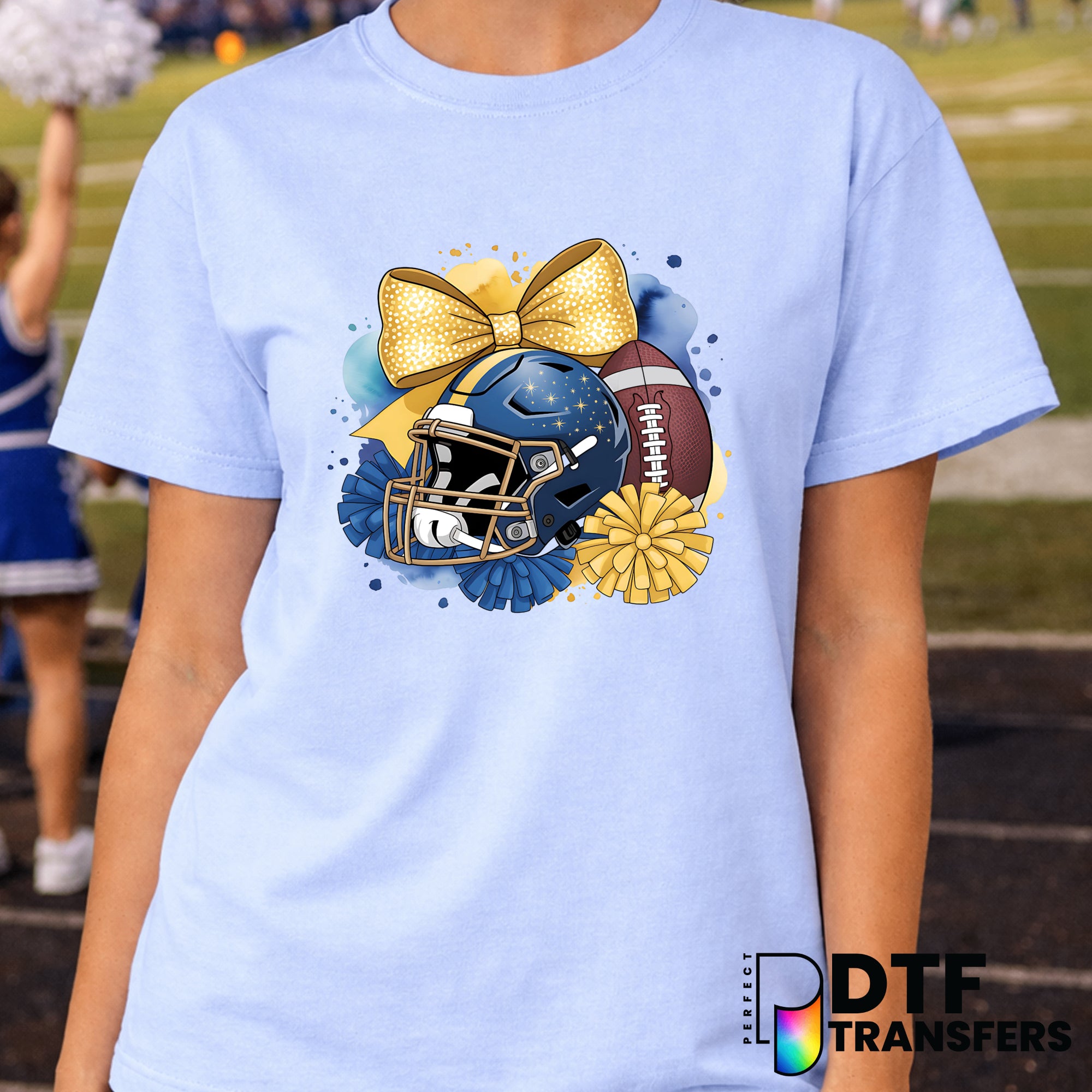 Cheerleader Football – Cheerleading DTF Transfer