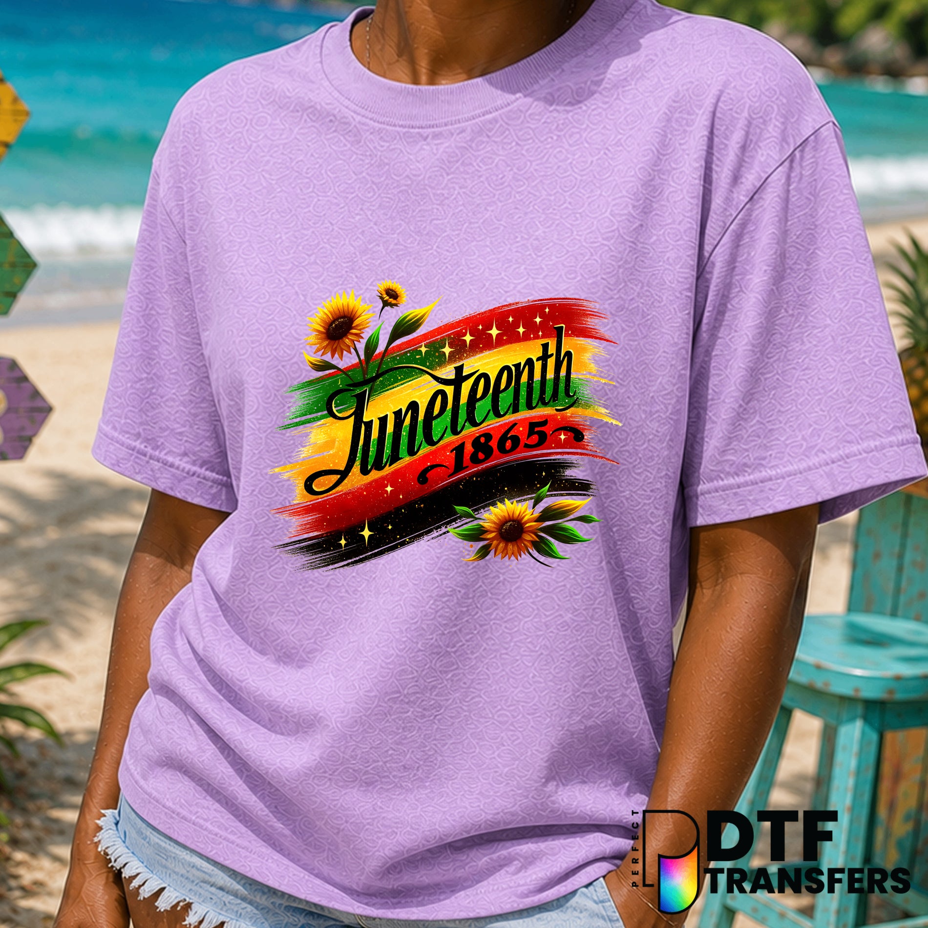 BLACK HISTORY MONTH Raised Fist DTF Transfer