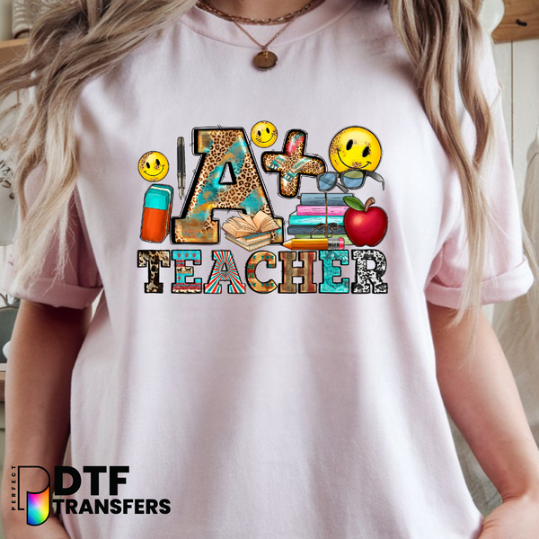 A+ Teacher – Teacher DTF Transfer