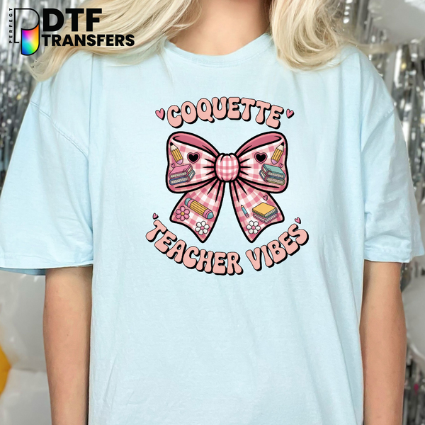 Teacher Squad – Retro Rainbow Educator DTF Transfer