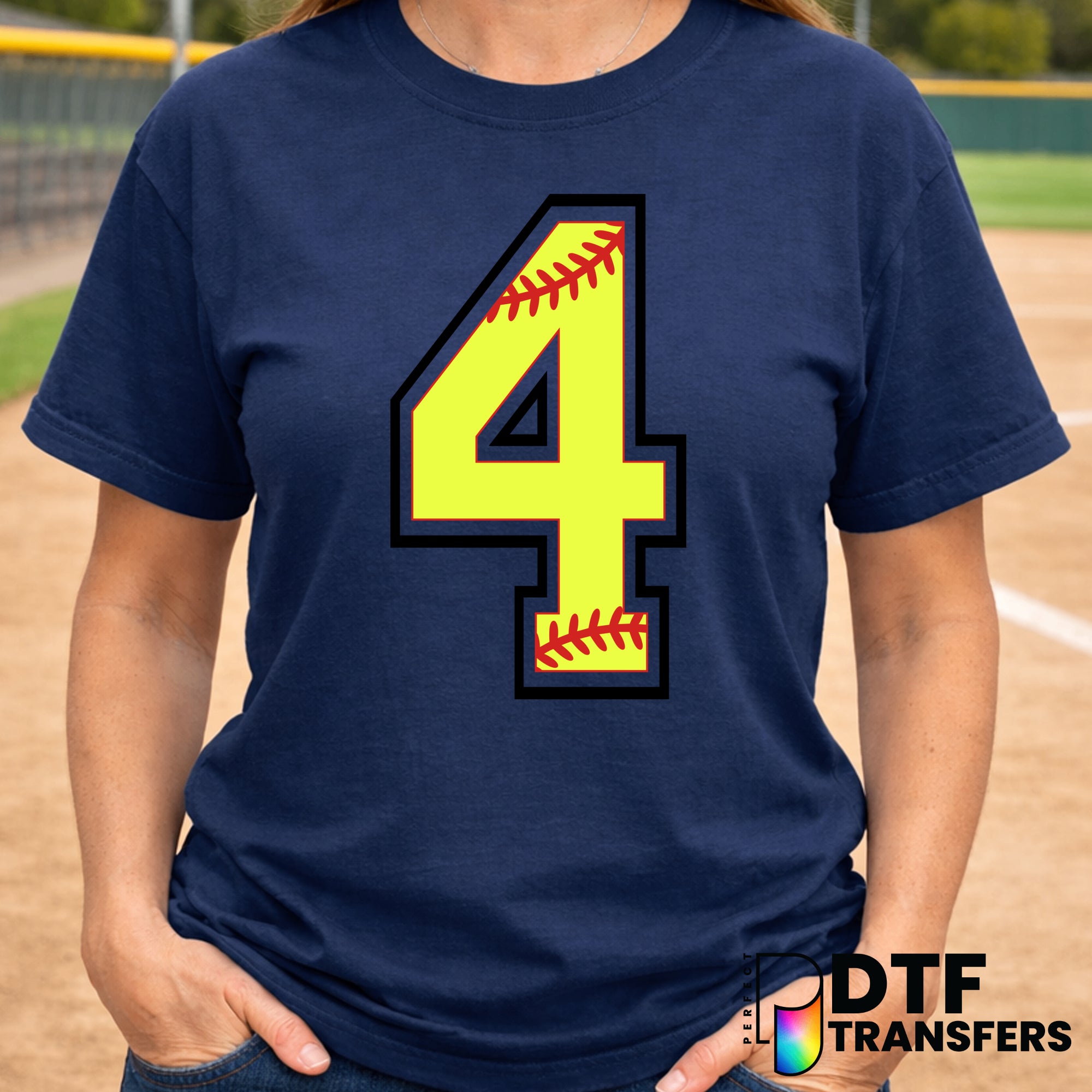 Distressed '99' Number – Softball DTF Transfer
