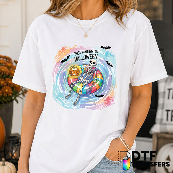Just Waiting For Halloween – Halloween DTF Transfer