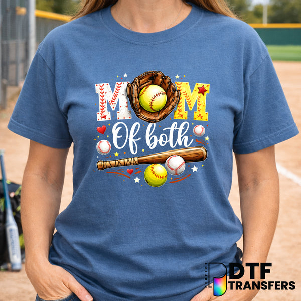 Mom of Both Softball and Baseball – Softball DTF Transfer