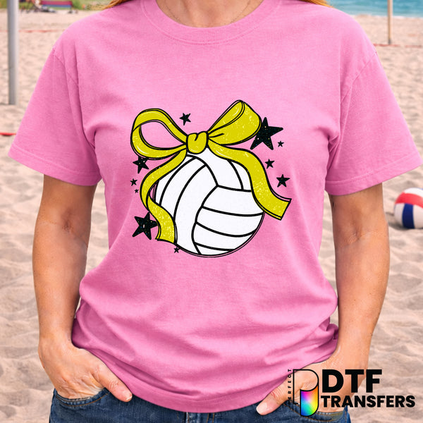Coquette Volleyball Bow – DTF Transfer