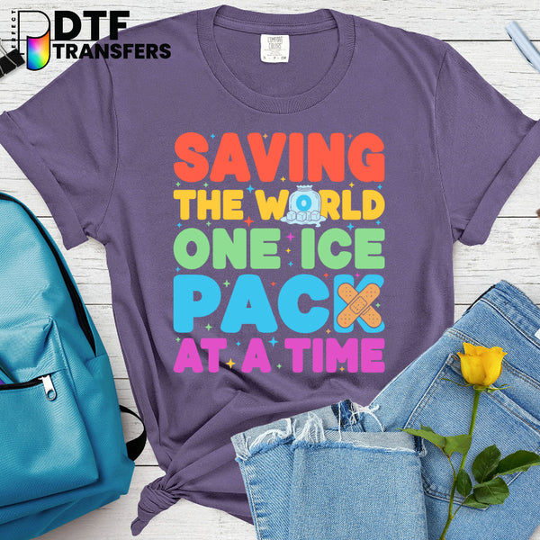 Saving The World One Boo Boo At A Time – School Nurse DTF Transfer