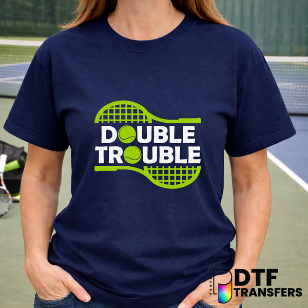 Double Trouble Tennis – DTF Transfer