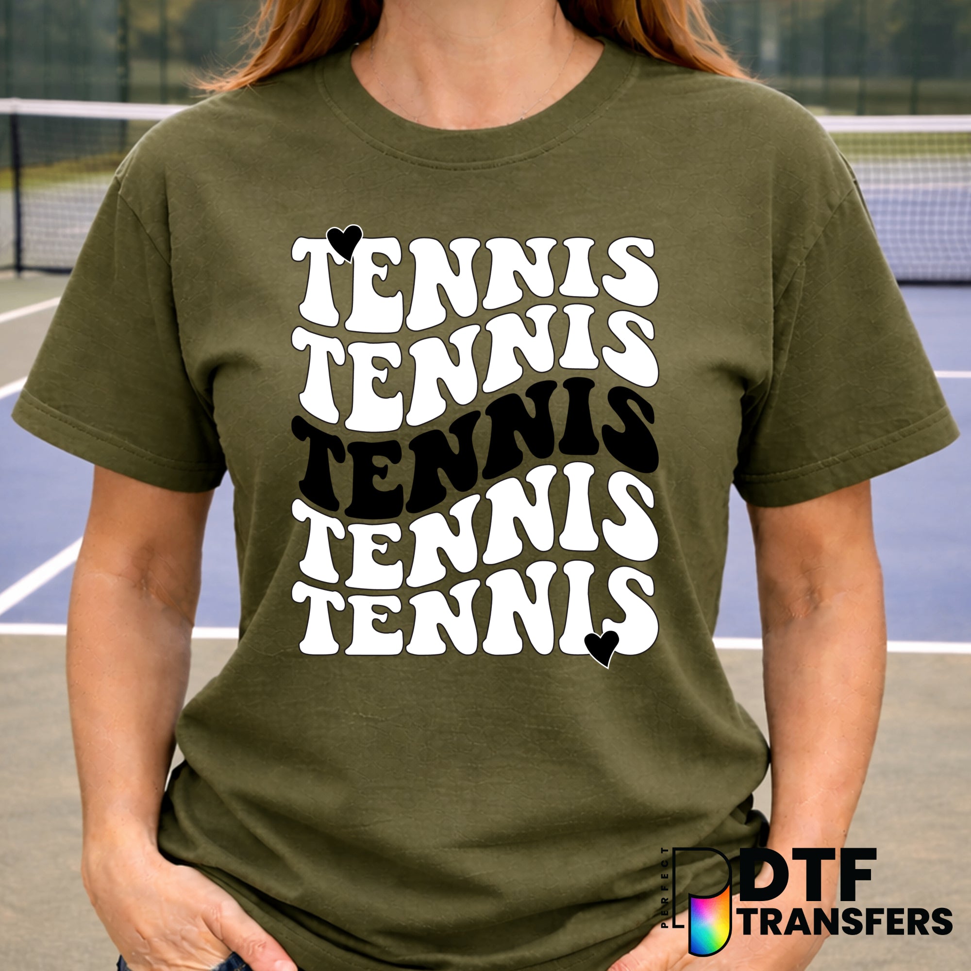 "TENNIS CLUB" – Tennis DTF Transfer