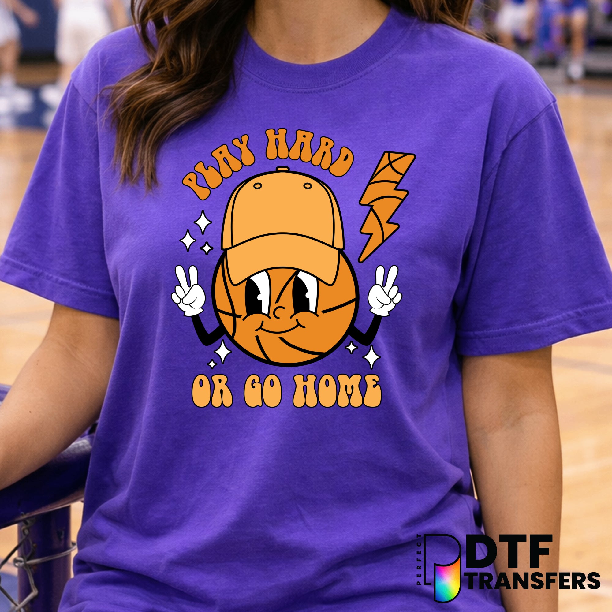 Play Hard or Go Home – Basketball DTF Transfer