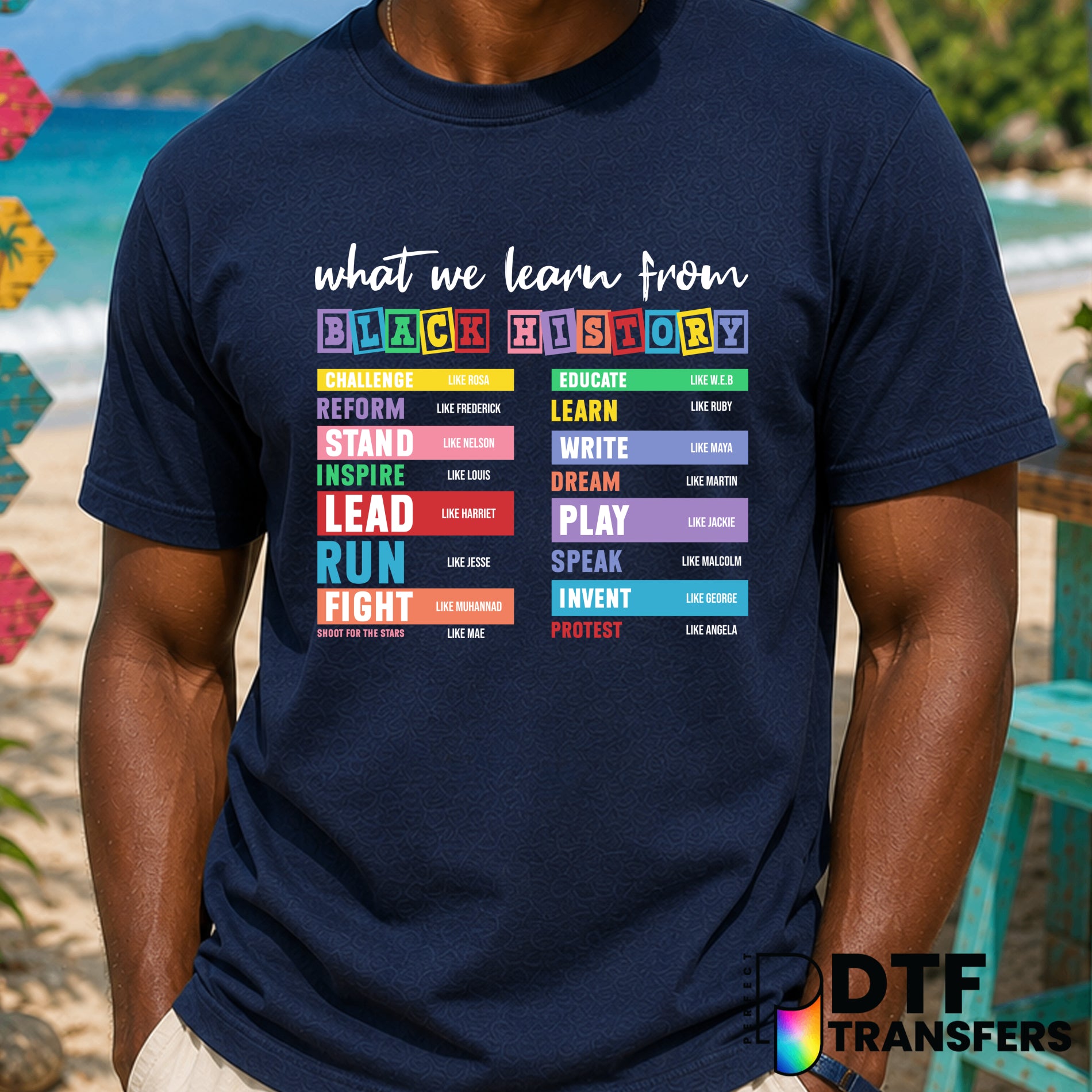WHAT WE LEARN FROM BLACK HISTORY IS THAT WE ARE GREATER THAN WHAT WE GO THROUGH – Black History Month DTF Transfer