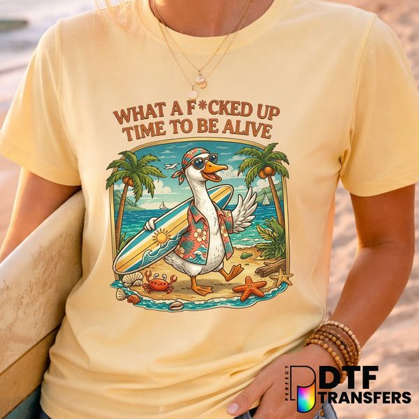 Sarcastic Goose Surfers Club – Surfing DTF Transfer
