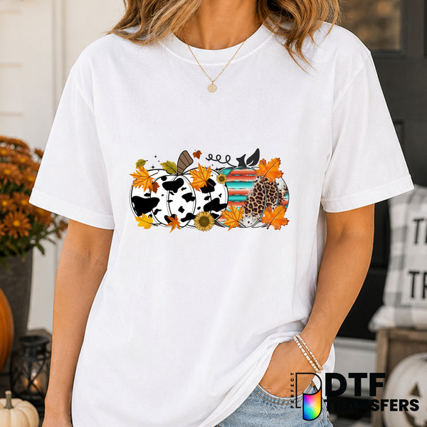 Western Pumpkin – Halloween DTF Transfer