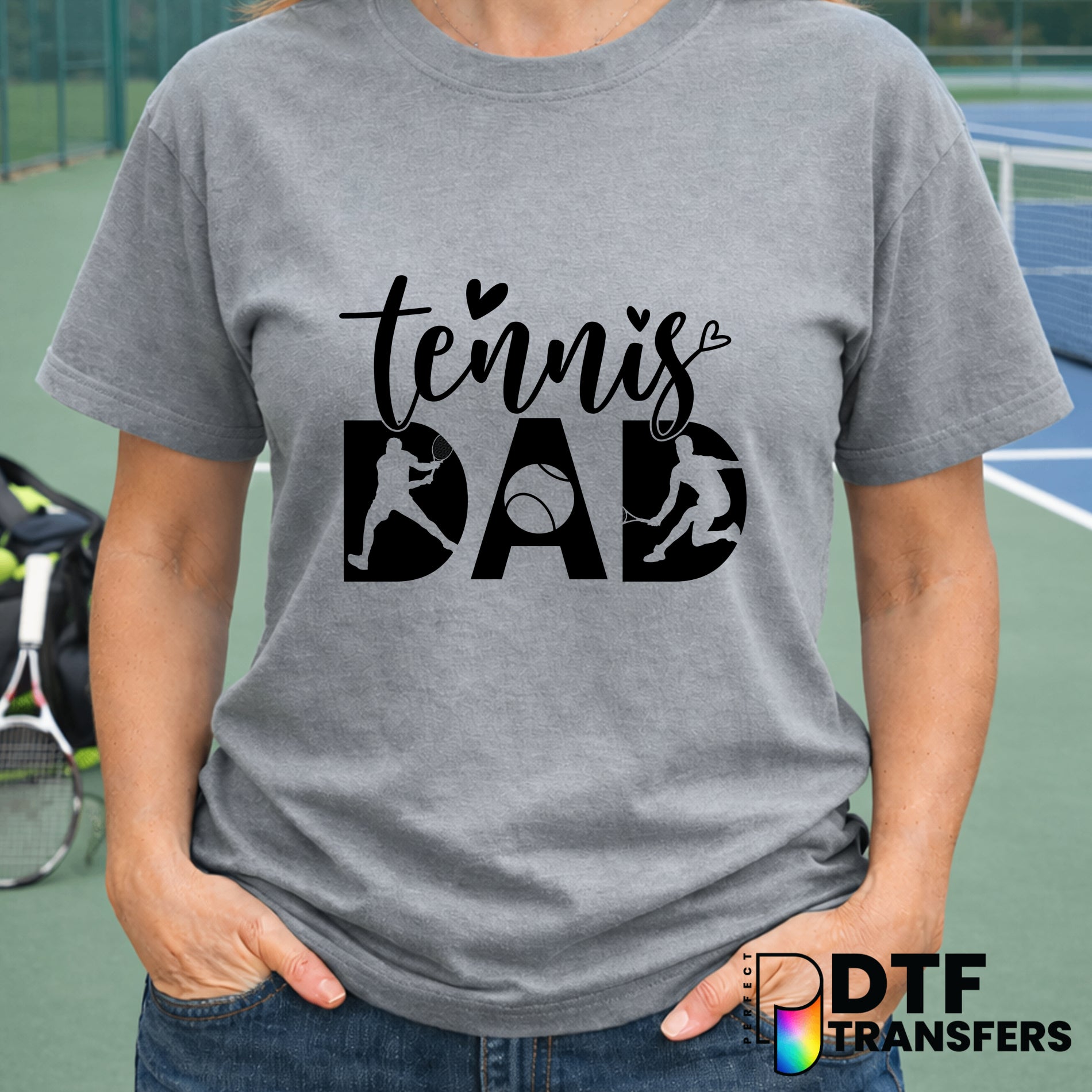 Tennis Dad Script – Tennis DTF Transfer