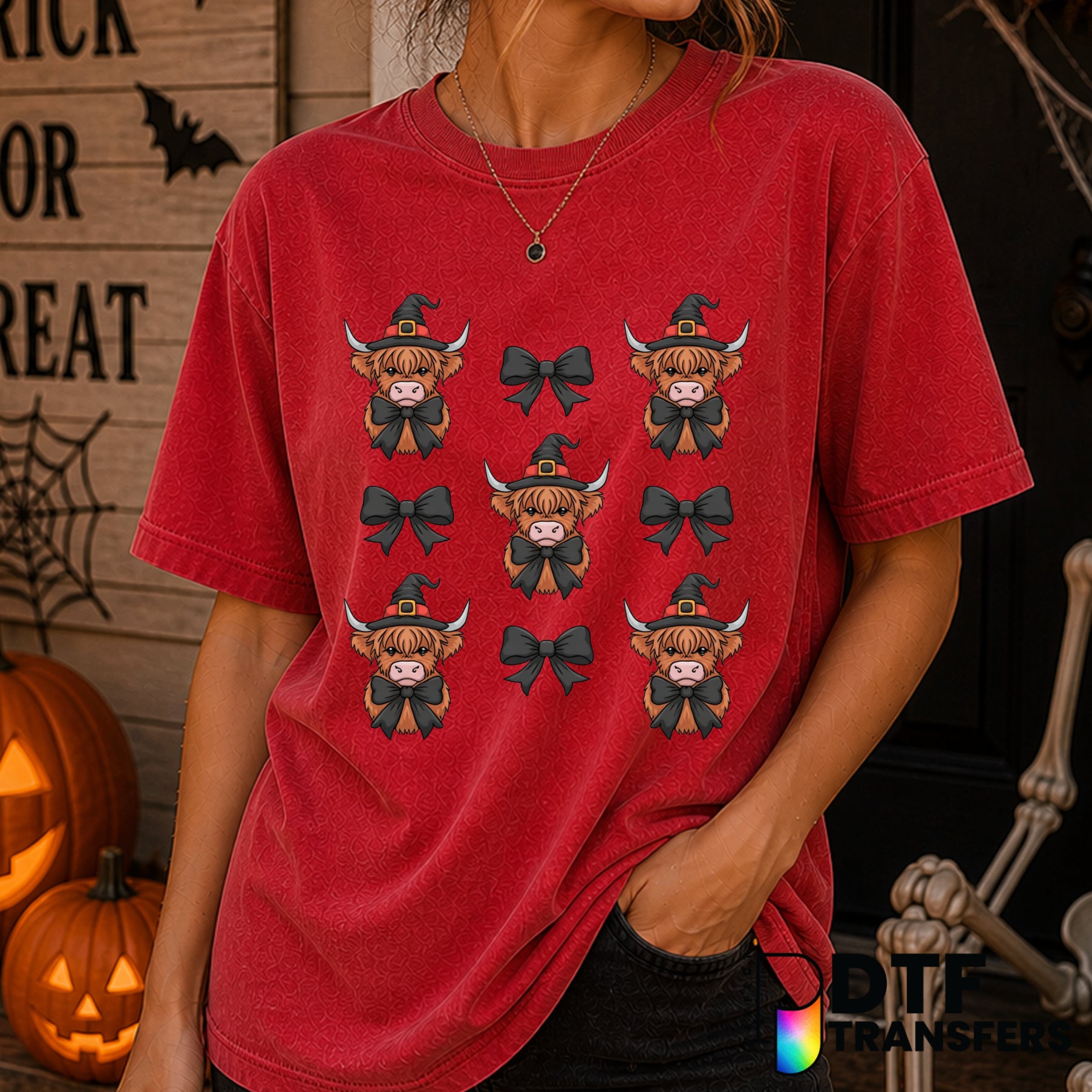 I'M JUST HERE FOR THE BOOS – Halloween DTF Transfer